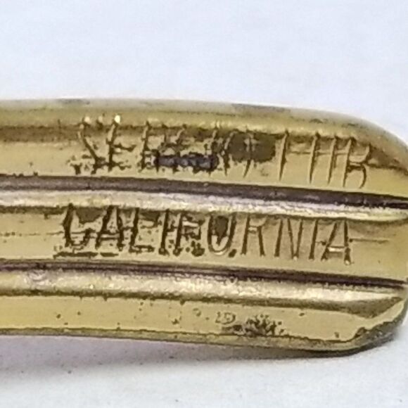 Vintage Sergio Lub California Gold Tone Cuff Bangle Bracelet Layered Wave Design - Picture 4 of 6